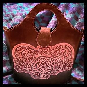 Handmade leather purse